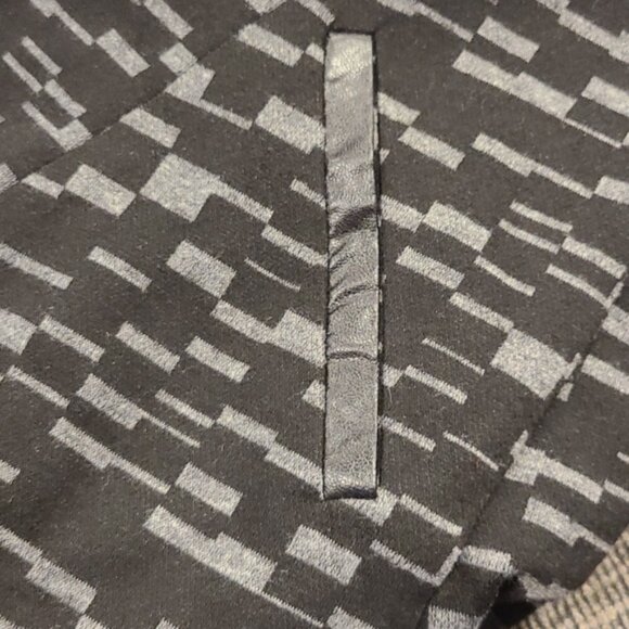 Sandro Paris Crop Open Front Blazer Jacket Black and grey pattern - Picture 5 of 8